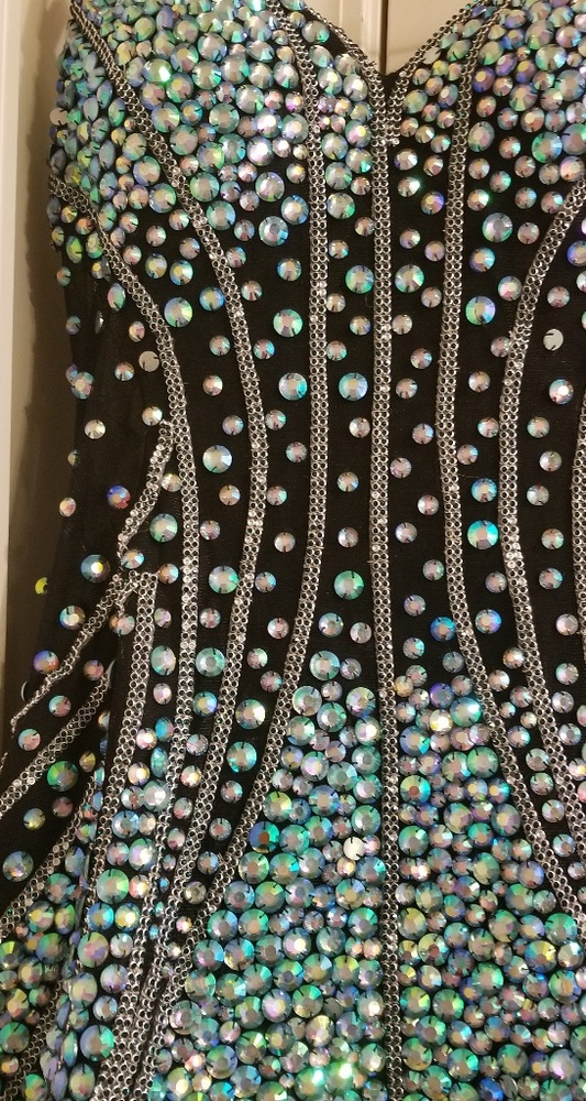 Womens Rhinestone Prom/ Pageant Dress - Picture 2 of 6